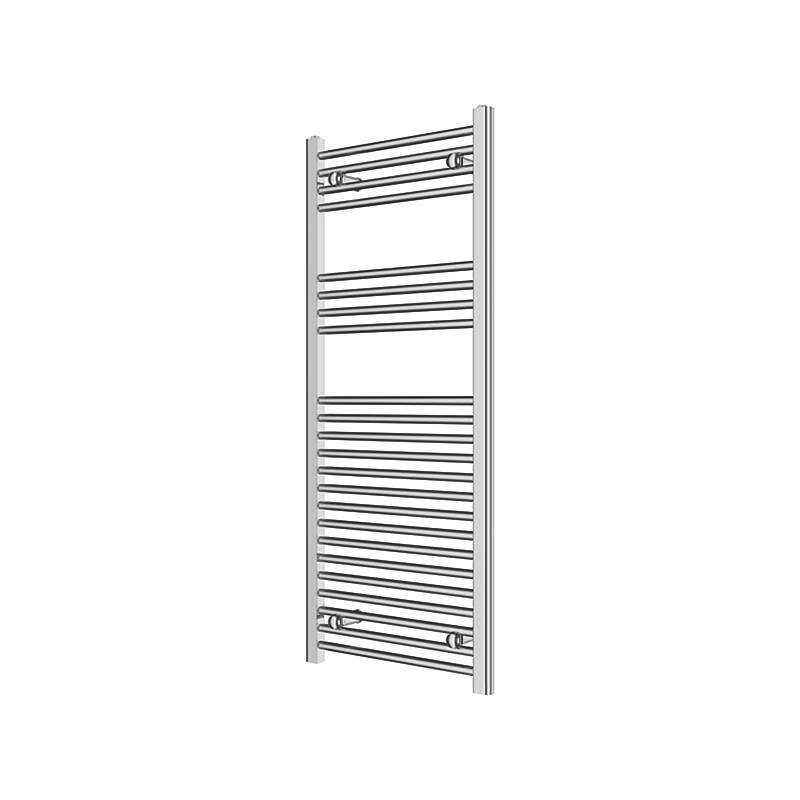 Flomasta 1200mm x 500mm 1228BTU Chrome Flat Towel Radiator